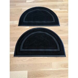 OLANLY Half Circle Door Mat Indoor Outdoor Entrance